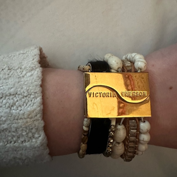 Victoria Emerson Stacked Cuff Bracelet - Picture 5 of 10